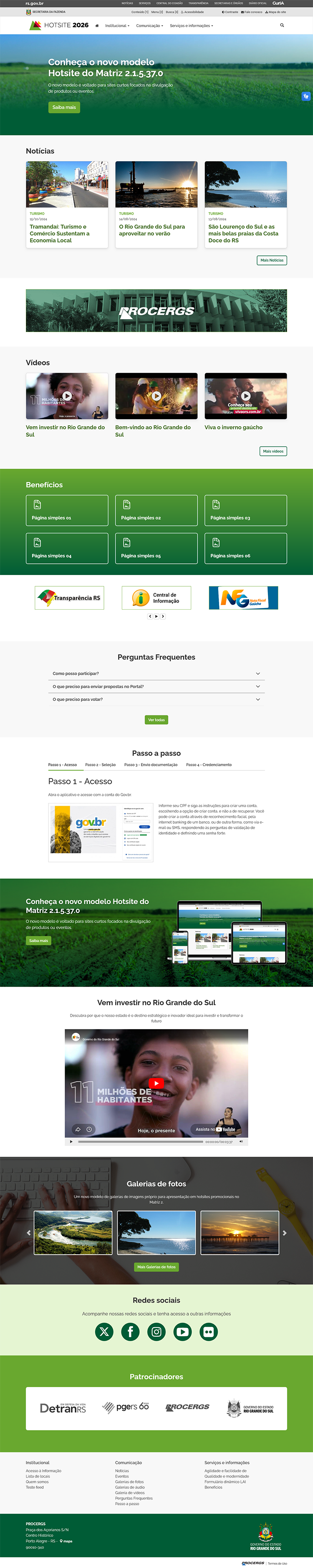 Modelo Hotsite